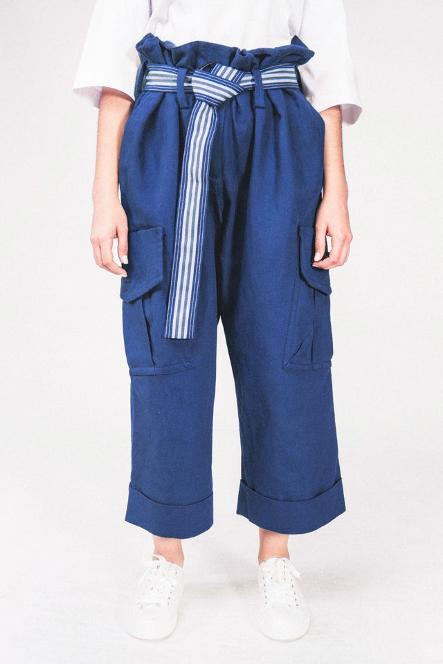 TFP FILIPE WIDE LEG PANTS (NAVY)