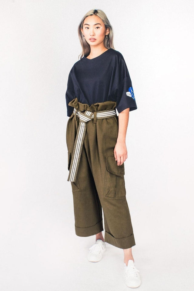 TFP FILIPE WIDE LEG PANTS (OLIVE)