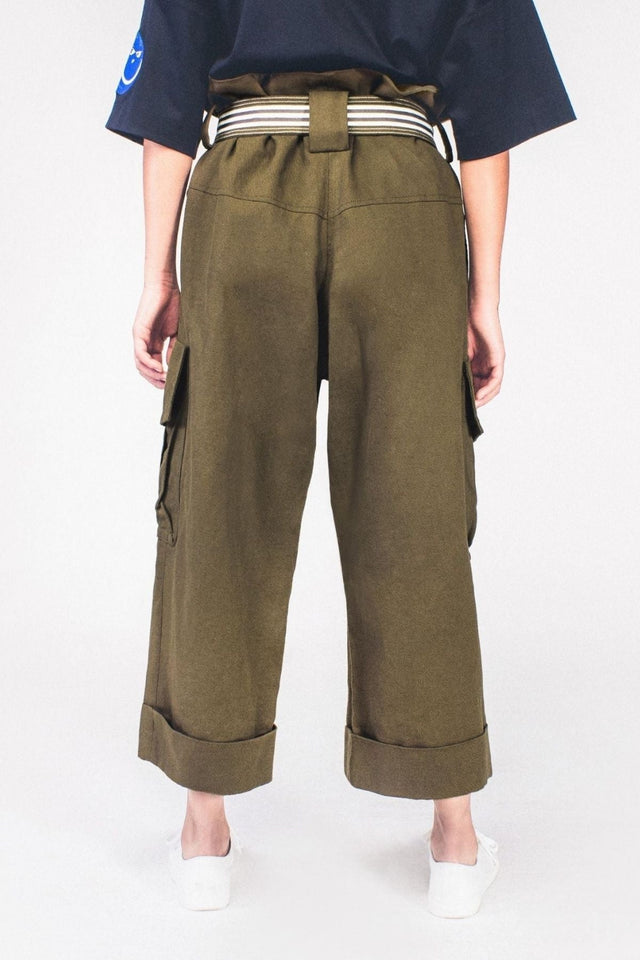 TFP FILIPE WIDE LEG PANTS (OLIVE)
