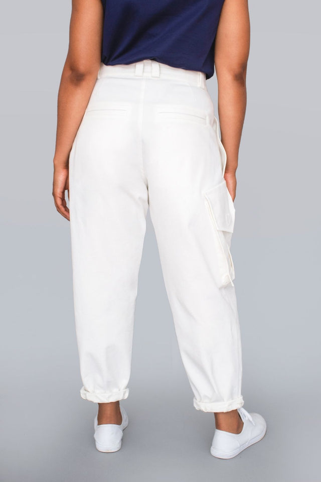TFP WHITE SANTOS TAPERED PANTS